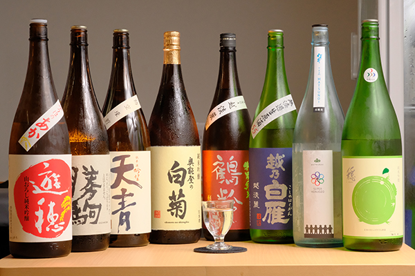 独自のコネクションから、希少な日本酒を入荷